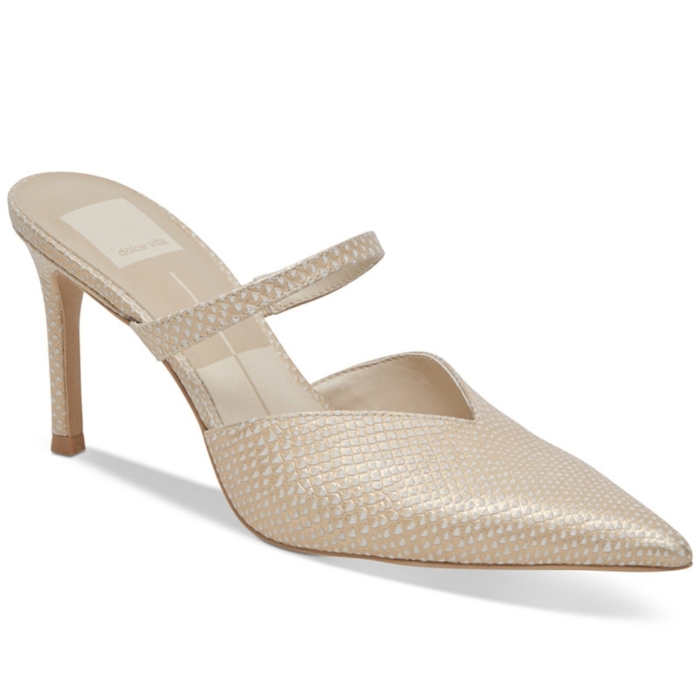 DV by DOLCE VITA KANOCElegant Cream Stiletto Mules